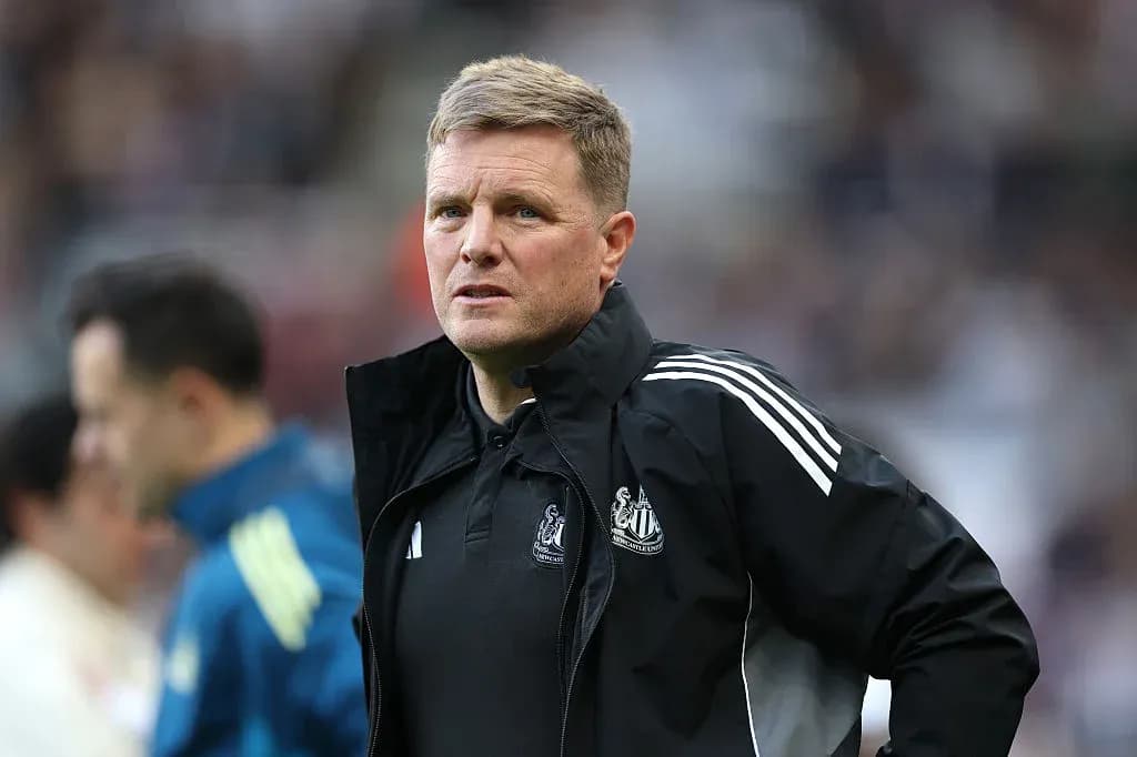 Newcastle United manager during match preparation