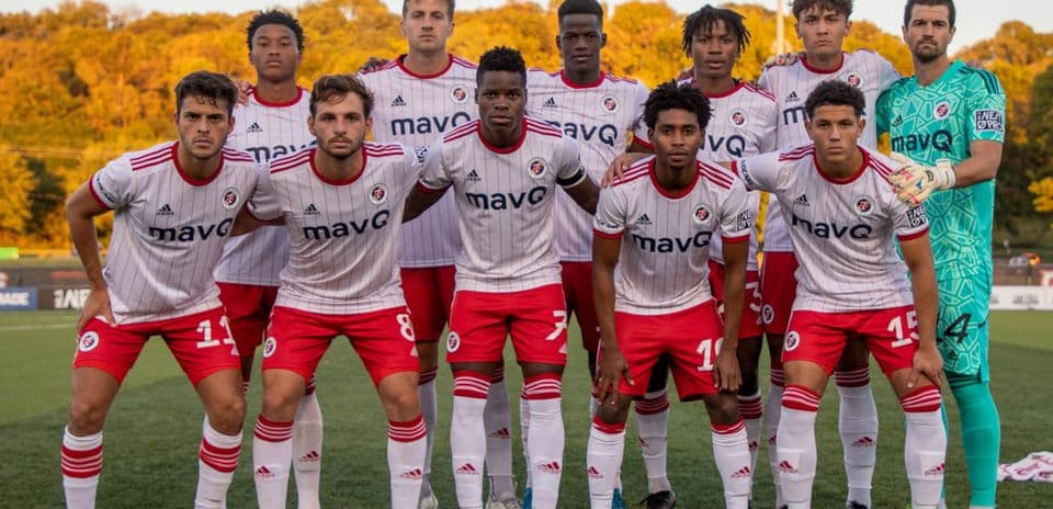 North Texas MLS Next Pro team lineup on field