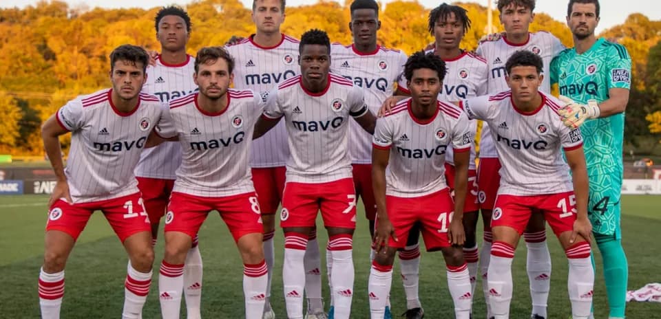 North Texas MLS Next Pro team posing for photo