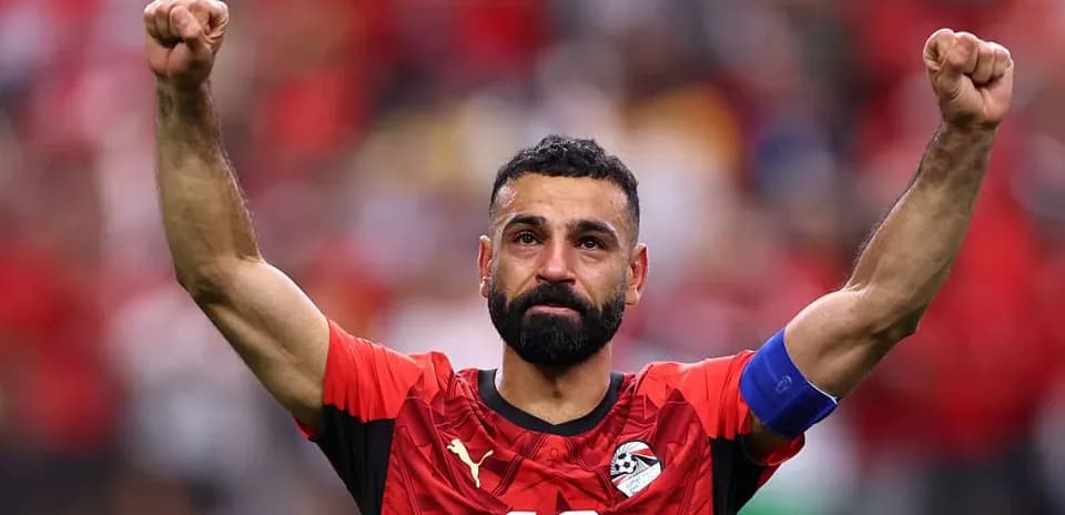 Player celebrating with raised fists after match