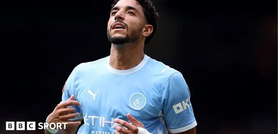 Player celebrating during Manchester City match