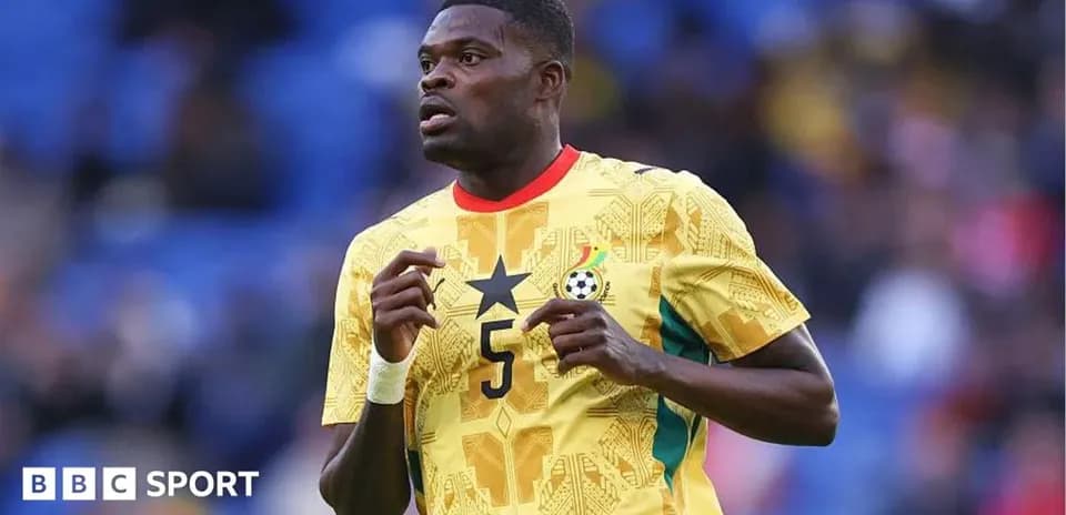 Player wearing Ghana jersey during a match