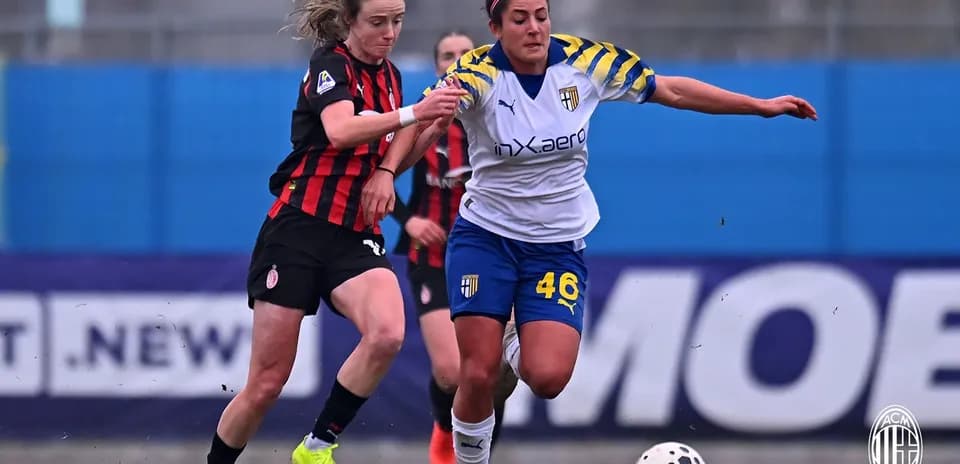 AC Milan vs Parma Women's Serie A match action