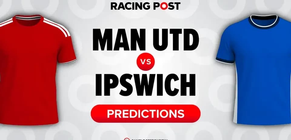 Red and blue jerseys for Manchester United vs Ipswich predictions