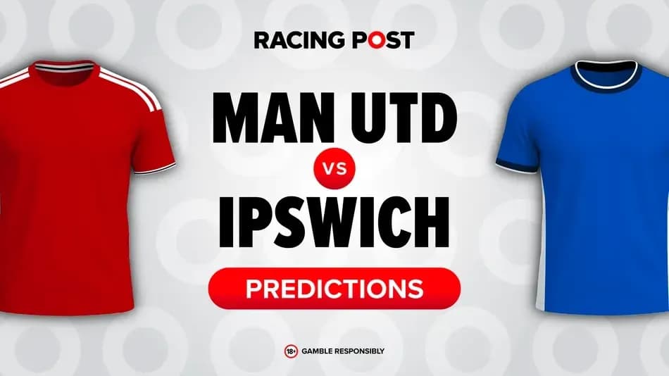 Red and blue jerseys for Manchester United vs Ipswich predictions