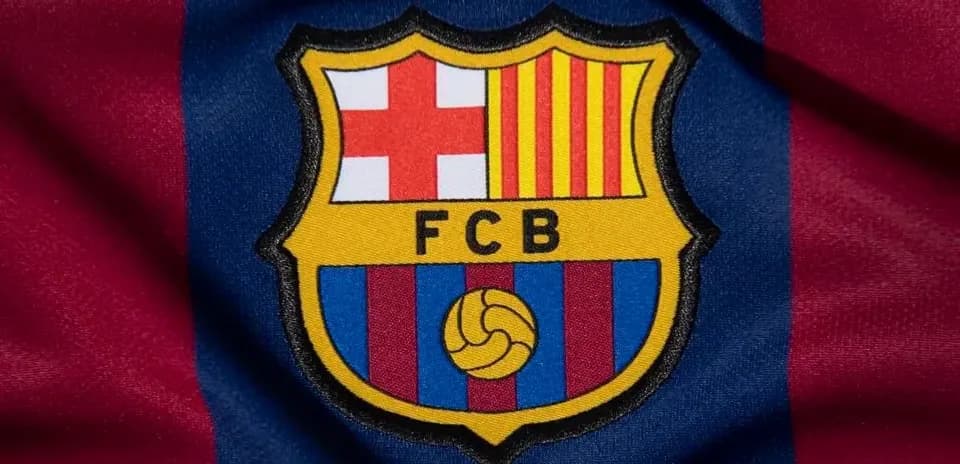 FC Barcelona club crest on fabric