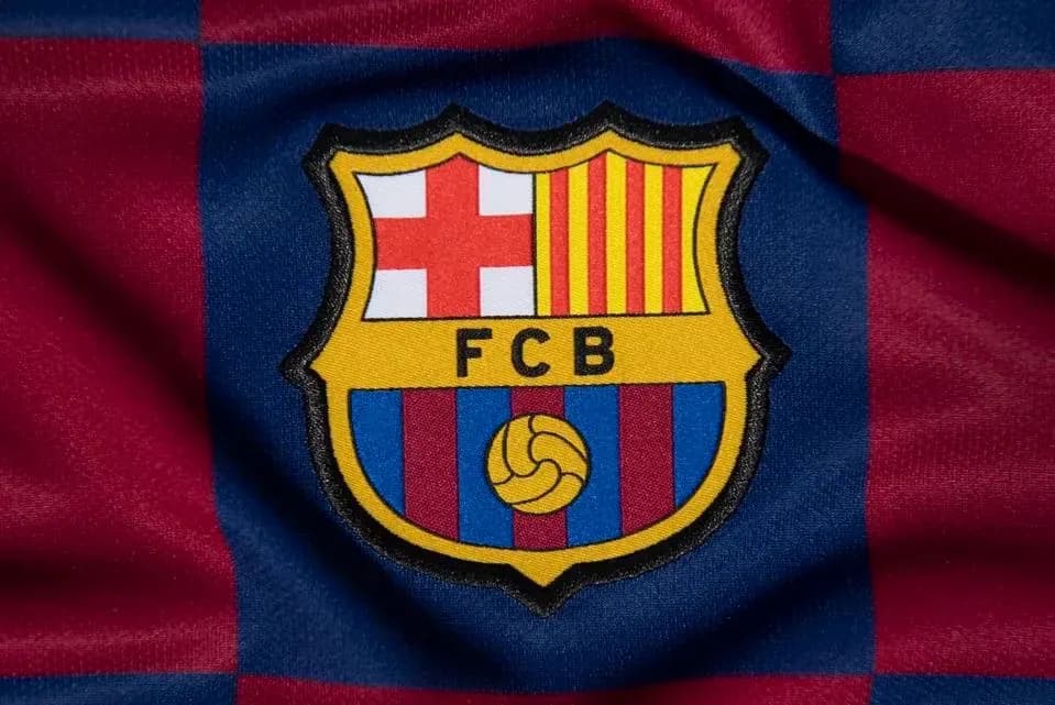 FC Barcelona club crest on fabric