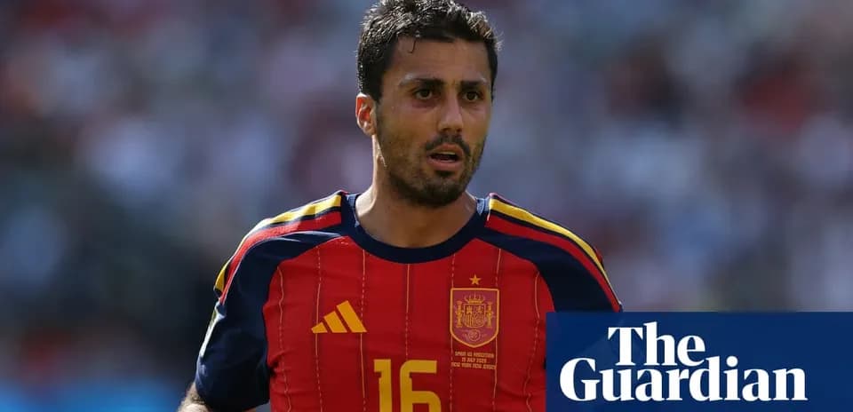 Football player wearing Spain jersey during match