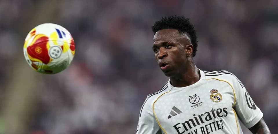 Vinícius Júnior playing with a soccer ball