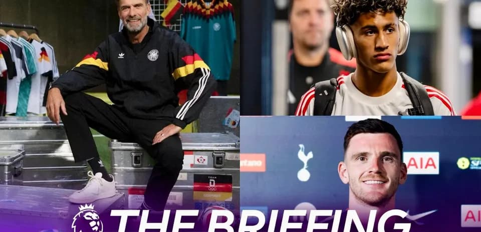 Three football figures in a montage for briefing