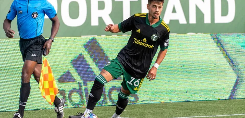 Portland Timbers II player in action on field