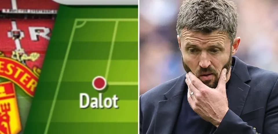 Football formation showing Dalot position and coach