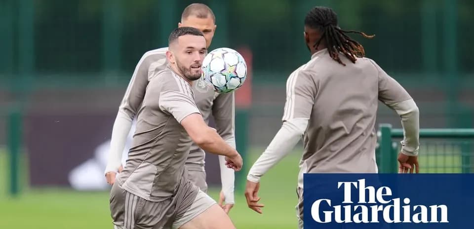 Player passing the ball during training session