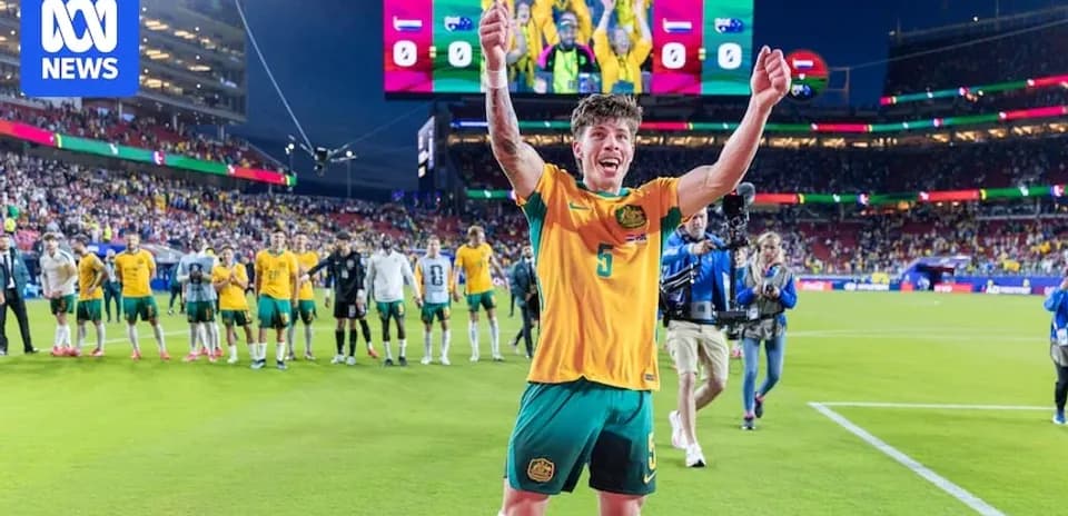 Player celebrating victory after the match