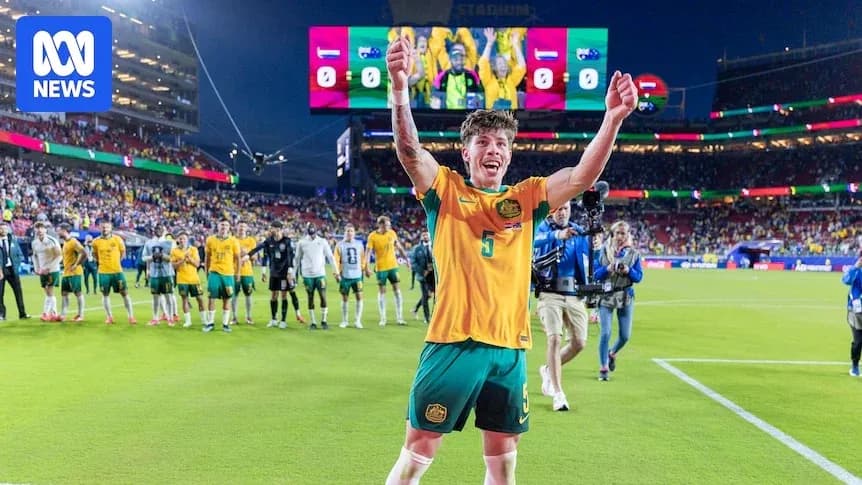 Player celebrating victory after the match