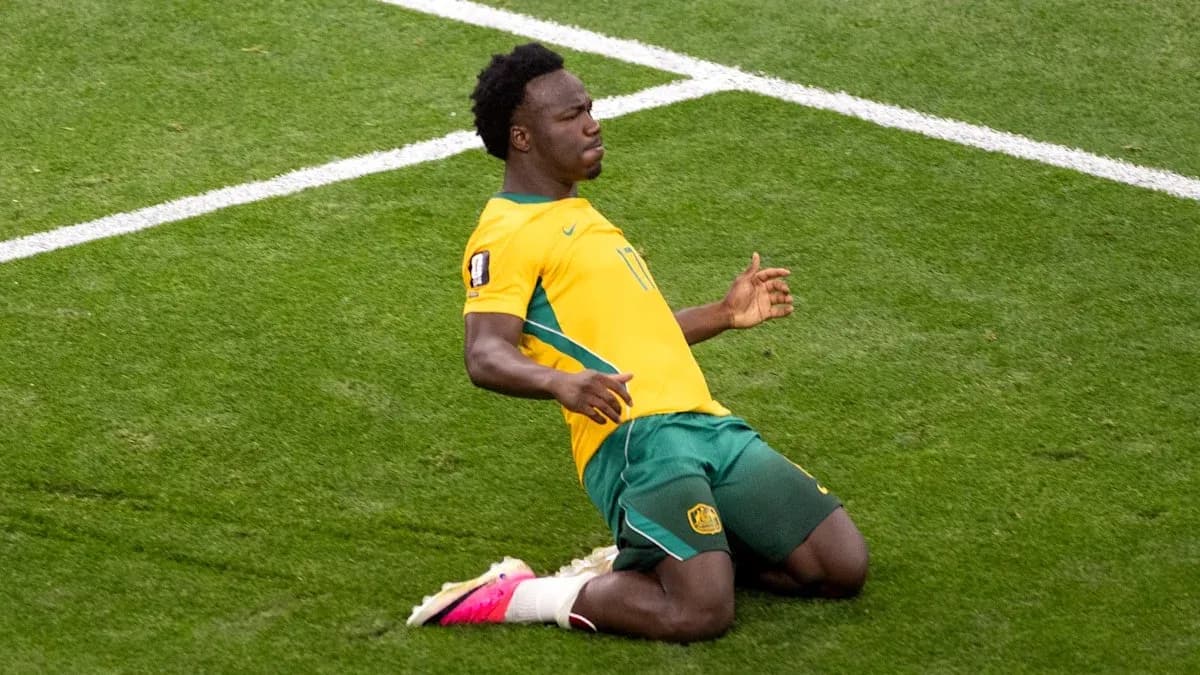 Player celebrating after scoring a goal on field