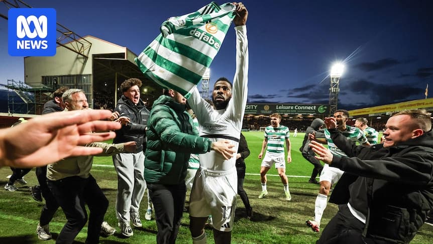 Player celebrating with fans after a match