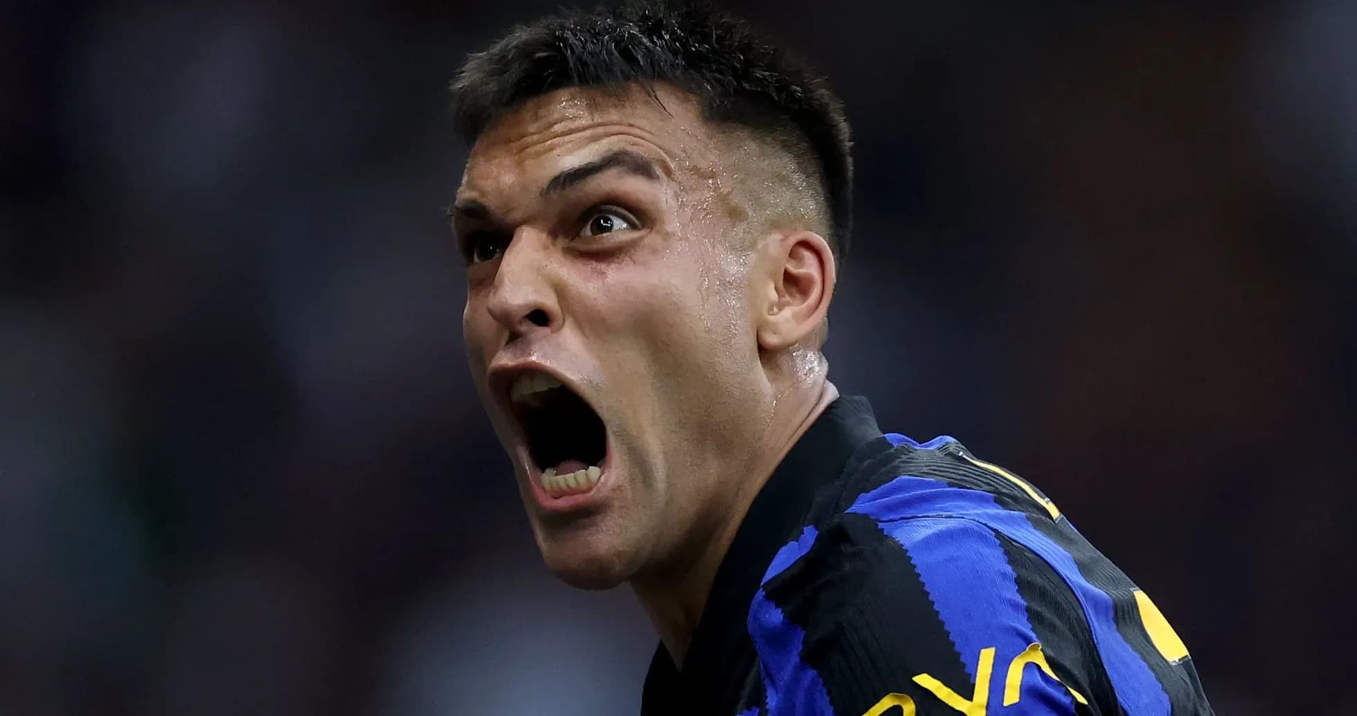 Player celebrating passionately during a match