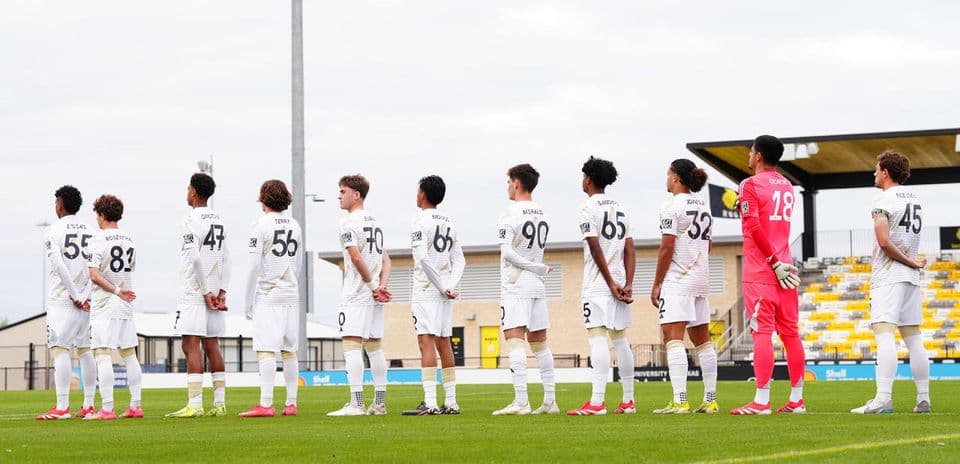Los Angeles FC II players lined up before match