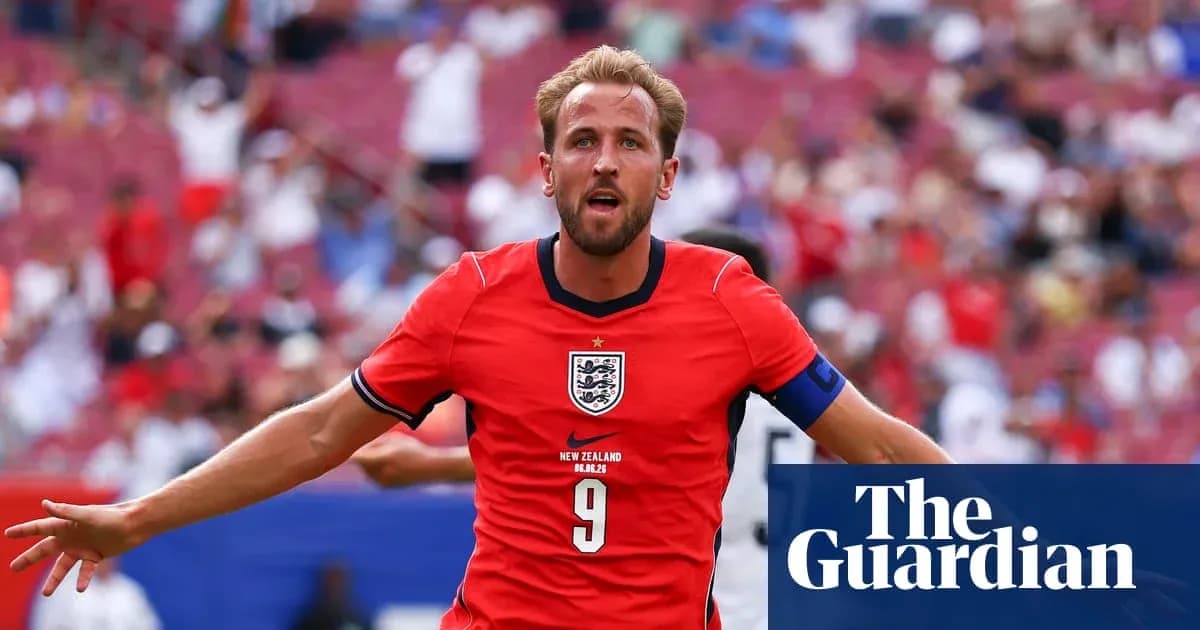 Harry Kane celebrating a goal for England