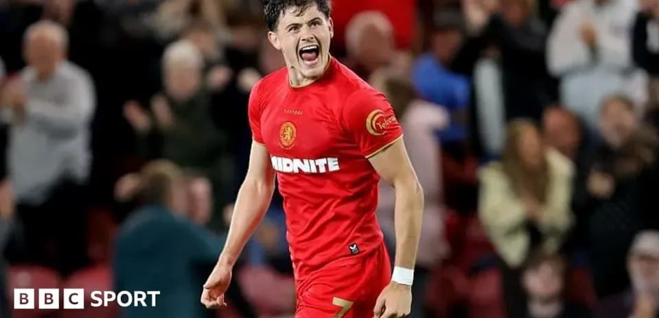 Player celebrating after scoring a goal