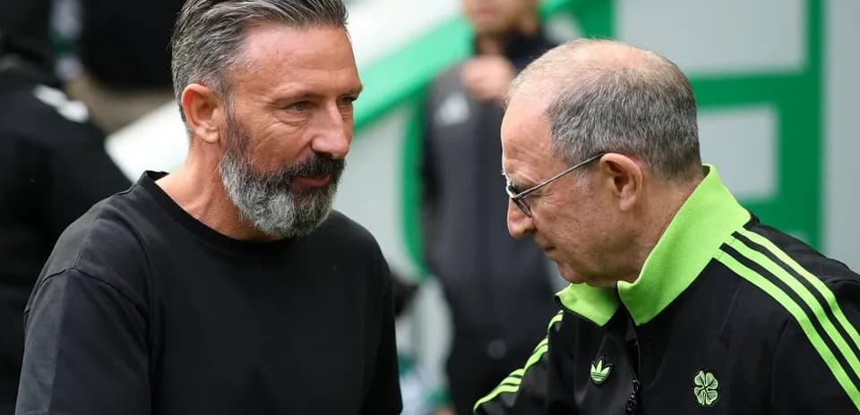 Coaches greeting each other before the match