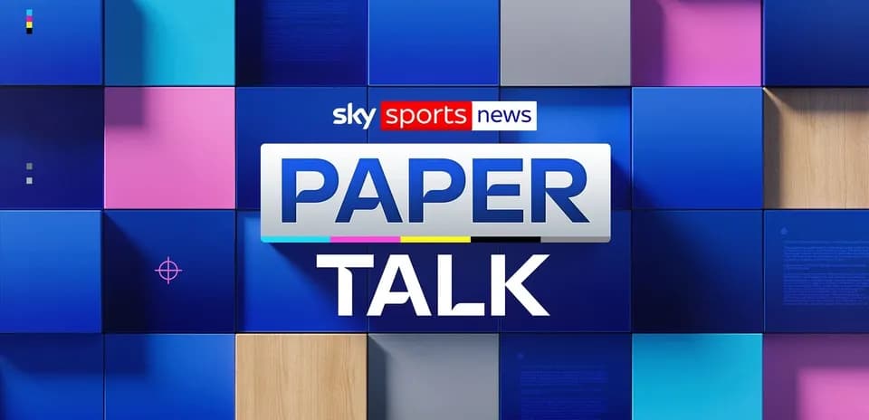 Sky Sports News Paper Talk graphic design