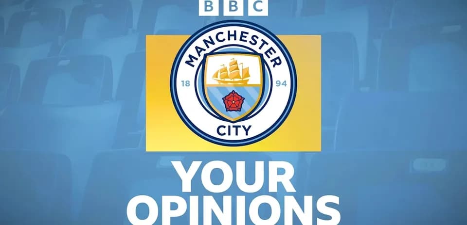 Manchester City logo with 'Your Opinions' text