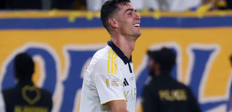Player celebrating on the field during match