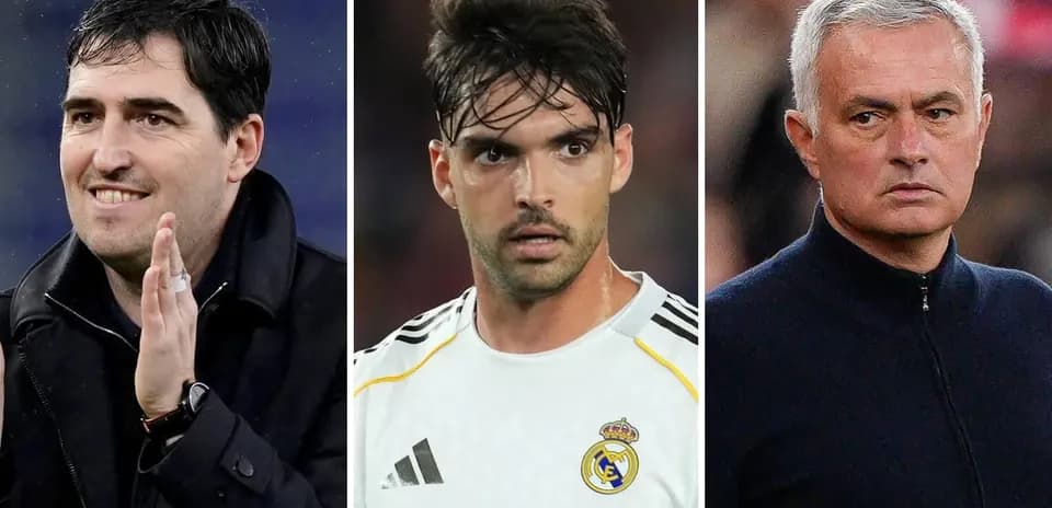 Three football personalities in separate portraits