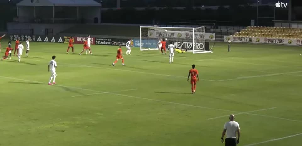 Players in action during St. Louis City II match