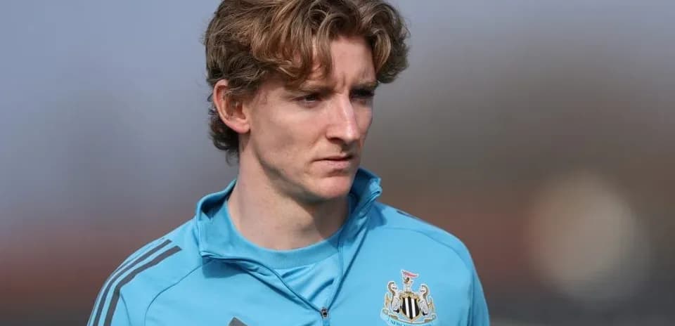 Newcastle player during training session outdoors