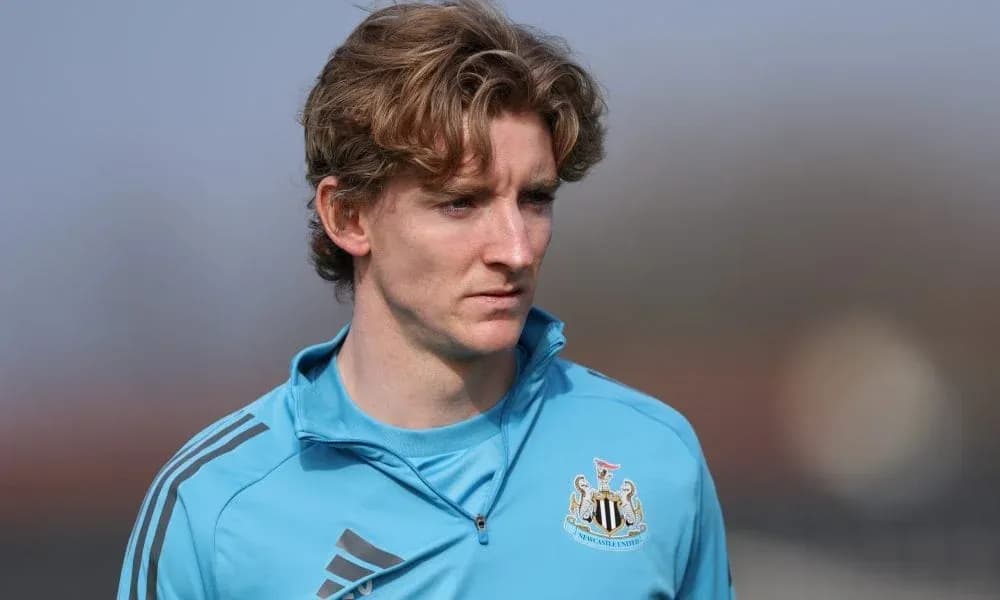 Newcastle player during training session outdoors