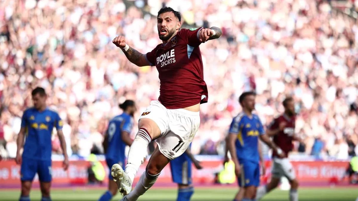 Player celebrating a goal during a match