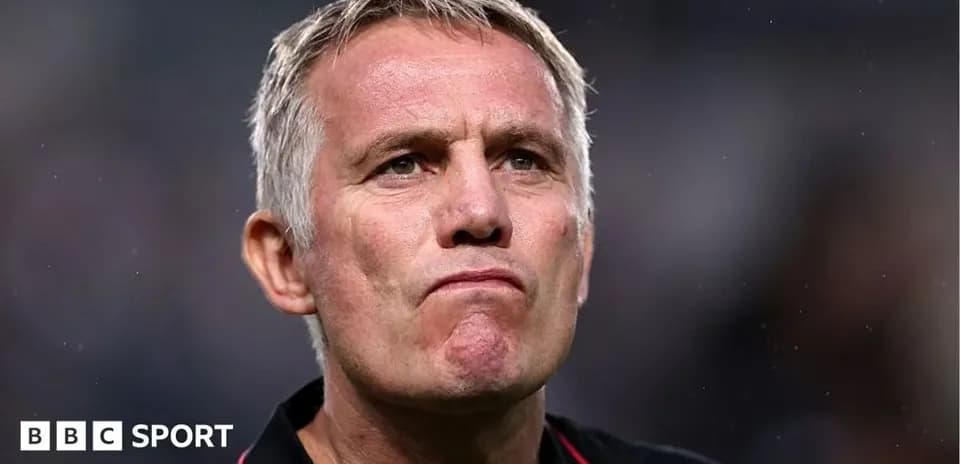 Coach looking serious during match situation