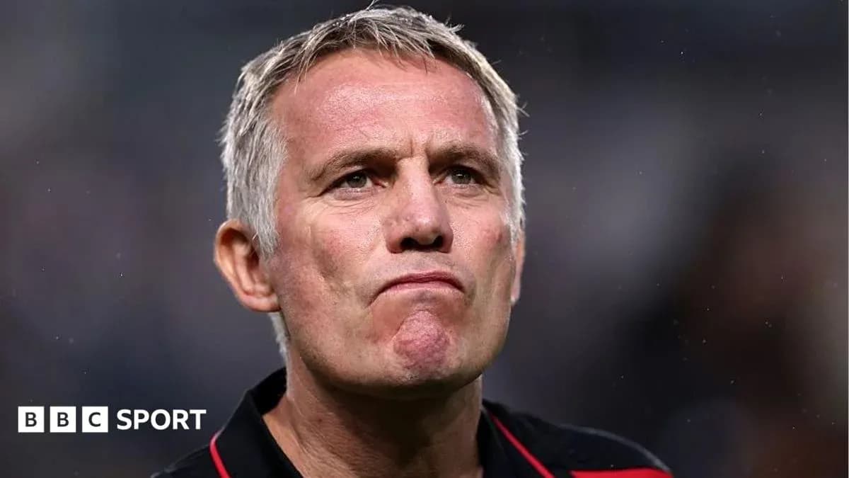 Coach looking serious during match situation