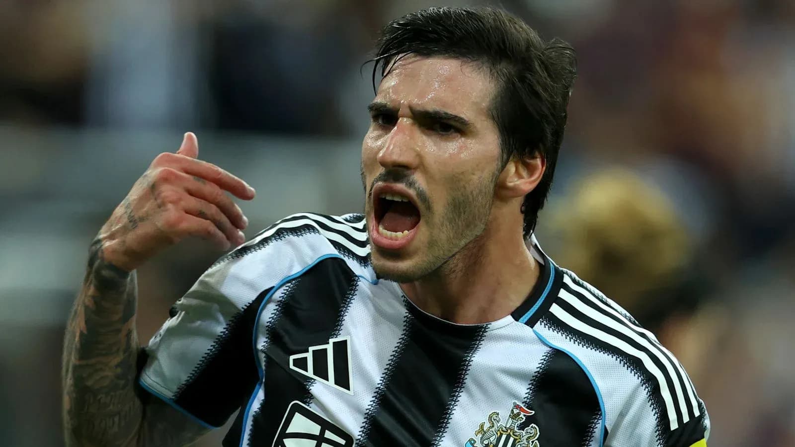 Player celebrating a goal during a match