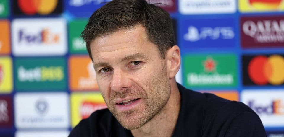 Manager speaking at UEFA Champions League press conference