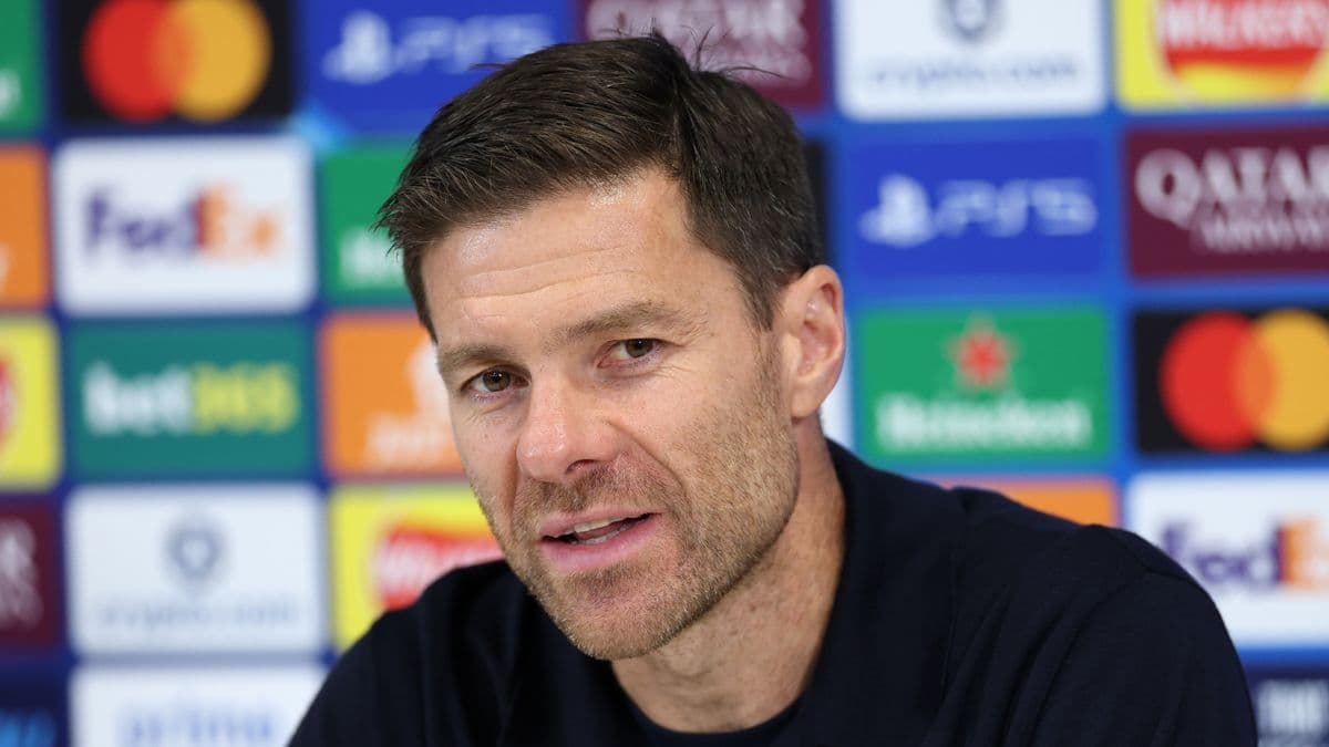 Manager speaking at UEFA Champions League press conference