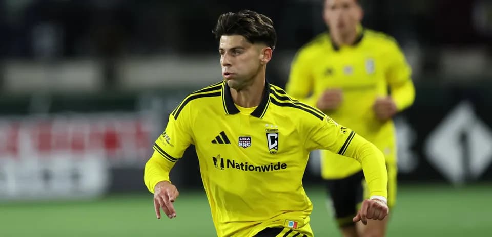Columbus Crew player in action during match