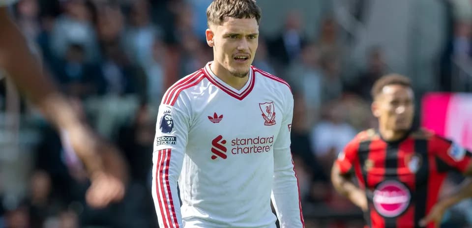 Liverpool player on the pitch during match