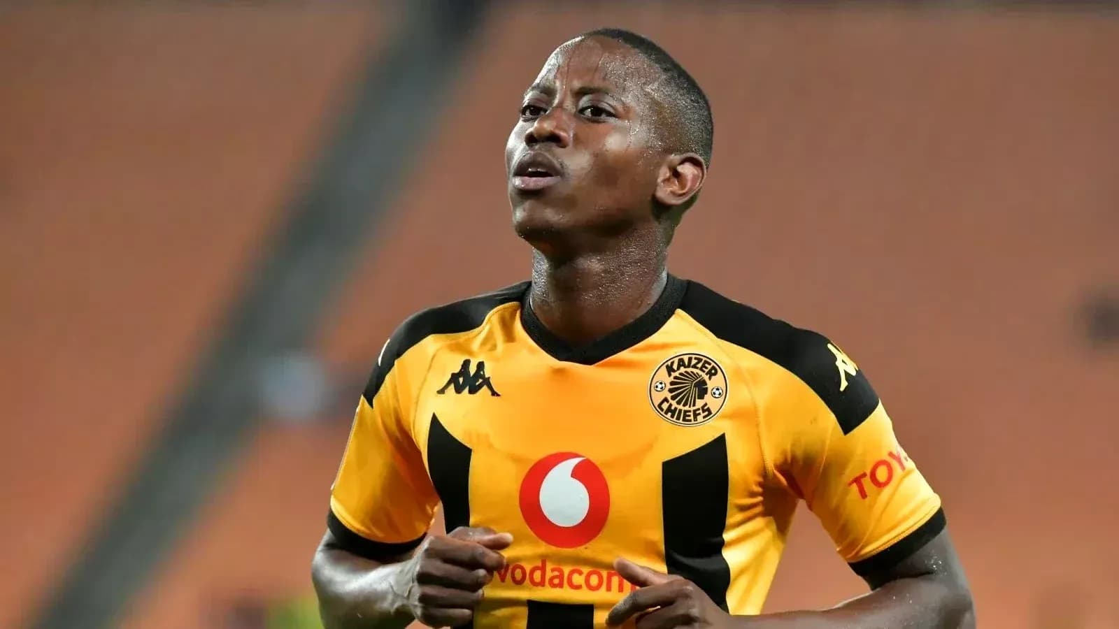 Player in Kaizer Chiefs jersey during match