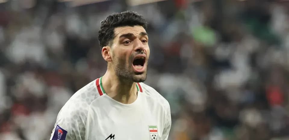 Player shouting on the field during match