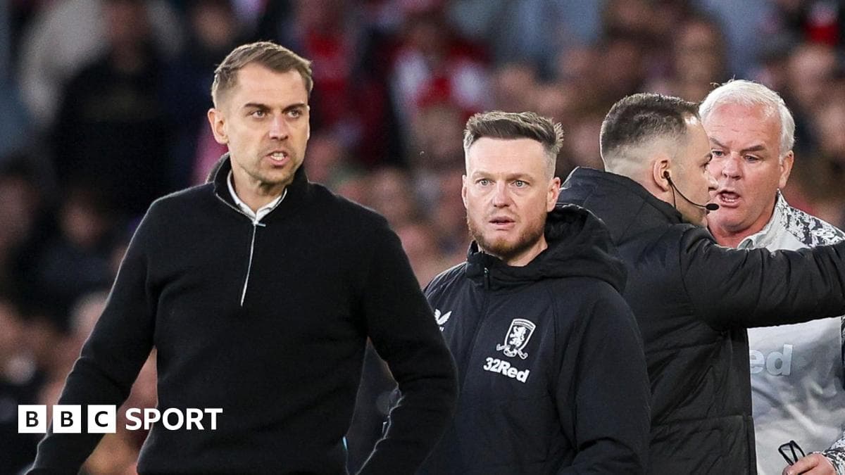 Coaches interacting on the sidelines during match