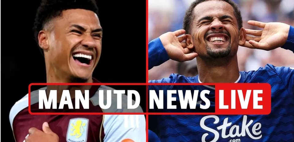 Two football players smiling during match highlights