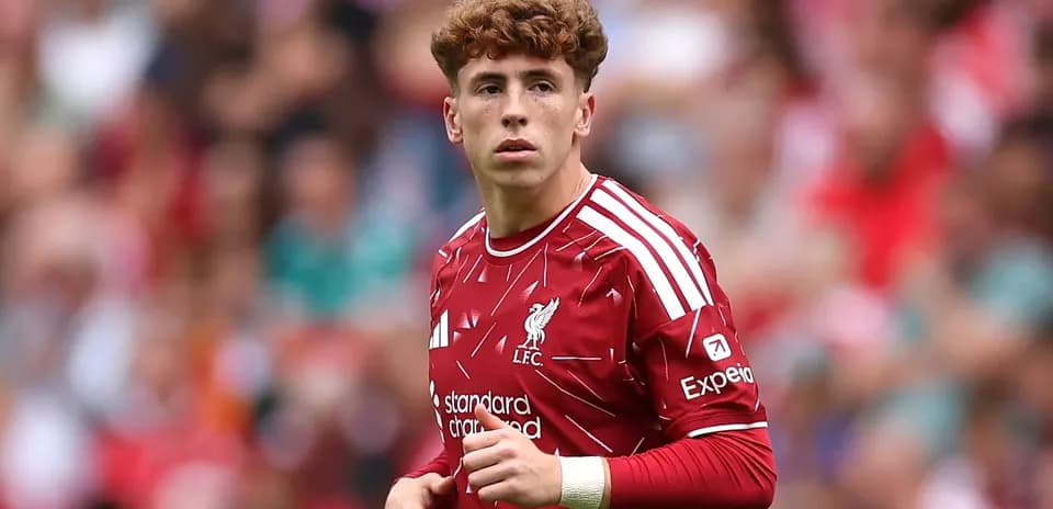 Player wearing Liverpool jersey during match
