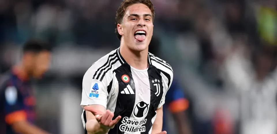 Juventus player celebrating during Serie A match