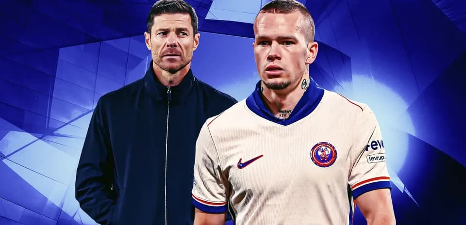 Coach and player posing in graphic design background