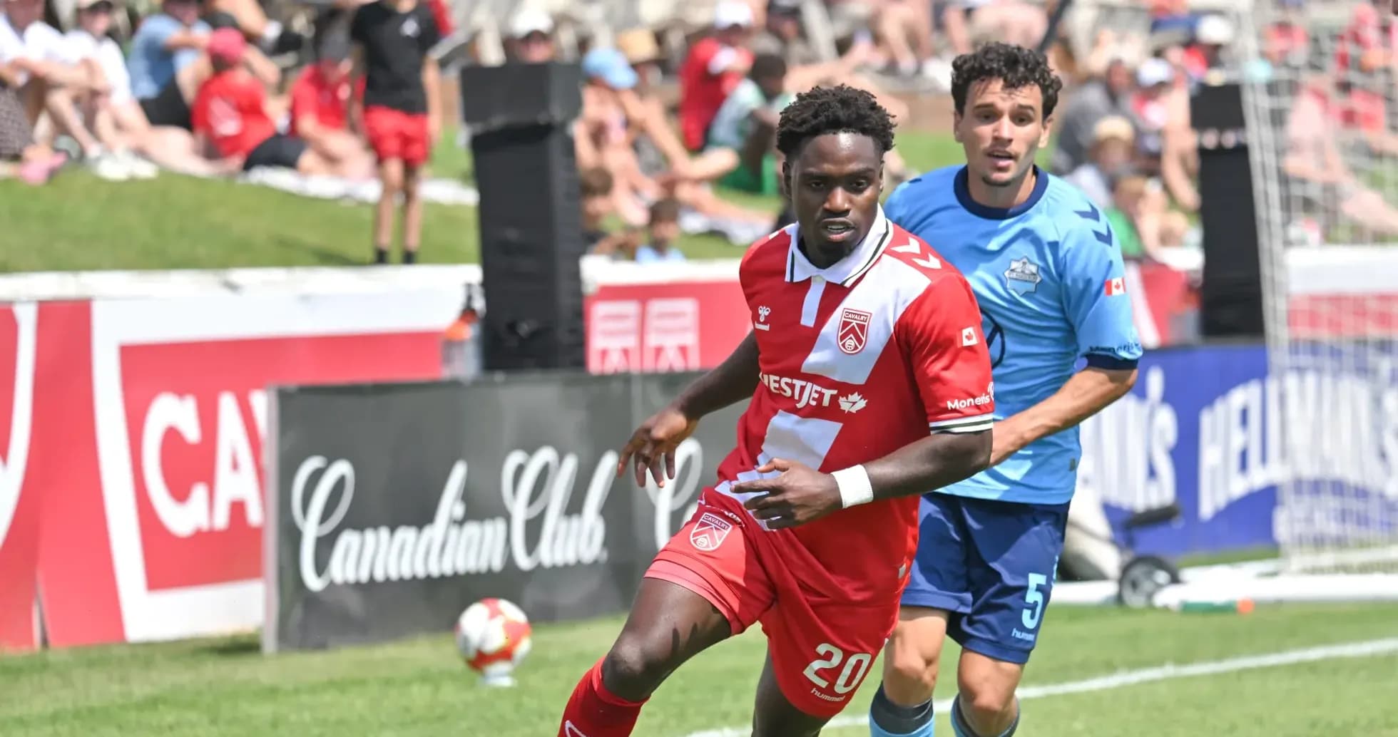 Cavalry FC player in action during match