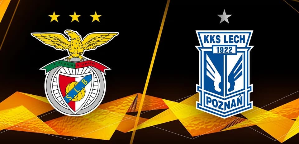 Benfica and Lech Poznan team logos